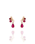 Eva - Mini Ruby Lucky Earrings