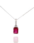 Mia - Solitarie Rubellite Pendant