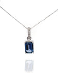 Maya - Solitarie Sapphire Pendant