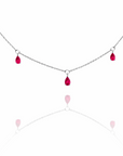 Joss - Ruby Drop Necklace
