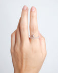 Single Marquise Diamond Wrap Ring