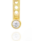 Vera- Diamond Bezel Earrings with Earjacket Set