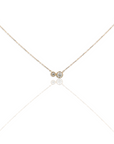 Double Bezel Diamond Necklace