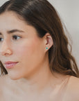 Round Emerald Earrings