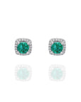 Emerald Square Earrings