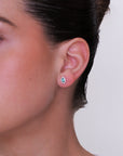 Onda - Marquise Emerald Diamond Earrings