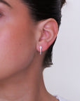 Luce Diamond Baguette Hoop