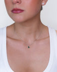 Roma - Pear shape emerald necklace