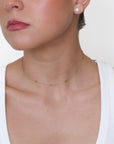 Livia - Bezel Emerald Necklace