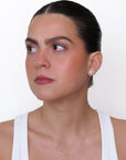 Lilla - Mini Emerald Drop and Diamond Drop Necklace