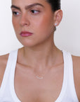 Chiara- Fancy Shape Smile Necklace