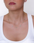 Celo -Three Drop Emerald Necklace