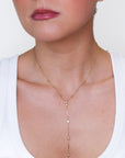 Luna- Two in One Diamond Bezel Necklace