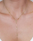 Luna- Two in One Diamond Bezel Necklace