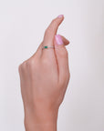 Gilda -Solitaire Emerald Diamond Ring
