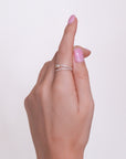 Tina - Wrap Ring Central Diamond - DV