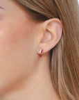 Eva - Mini Ruby Lucky Earrings