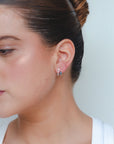 Blake - Sapphire & Diamond Hoops
