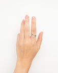 Sofia - Pink Tourmaline Doble Ring