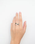 Sofia - Green Tourmaline Doble Ring
