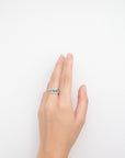 Elisa - Emerald Double Ring
