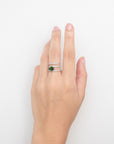 Elena - Green Tourmaline Triple Ring