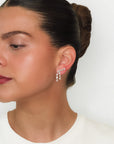 Cayetana - Diamond Drop Pear Earrings