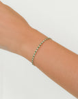 Dome - Emerald and Diamond Flexible Bangle