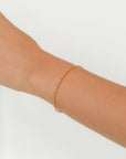 Emma - Dots Gold and Diamond Flexible Bangle