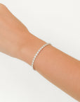Elina-  Round Diamond Halo Bangle