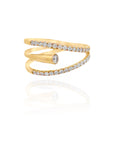 Tina - Wrap Ring Central Diamond - DV