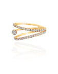 Tina - Wrap Ring Central Diamond - DV