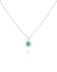 Idra - Mini Round Emerald Necklace