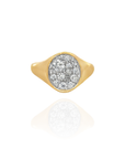 Dolci - Chunky Pinky Pave Ring