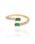 Pelle - Wrap Double Emerald Ring