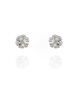 Dori - Mini Diamond Flower Earrings