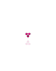 Ruby Mini Trebol Piercing