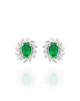 Leonor - Fancy Shape Emerald Earring