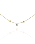 Luna- Two in One Diamond Bezel Necklace