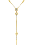 Luna- Two in One Diamond Bezel Necklace