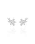 Lua - Full Stone Flower Cluster Earrings