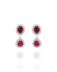 Aitana - Round Ruby and Pear Drop