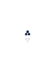 Sapphire Mini Trebol Piercing