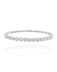 Elina-  Round Diamond Halo Bangle