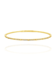Emma - Dots Gold and Diamond Flexible Bangle