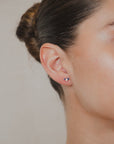 2 Sapphires & 1 Diamond Piercing