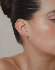 4 Diamonds Chain Earring