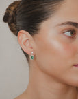 Dangle Cluster + Emerald Earrings