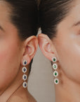 4 Sapphire Dangle Earring