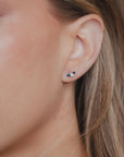 2 Sapphires & 1 Diamond Piercing